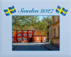 Väggkalender Sweden 2027 med kuvert