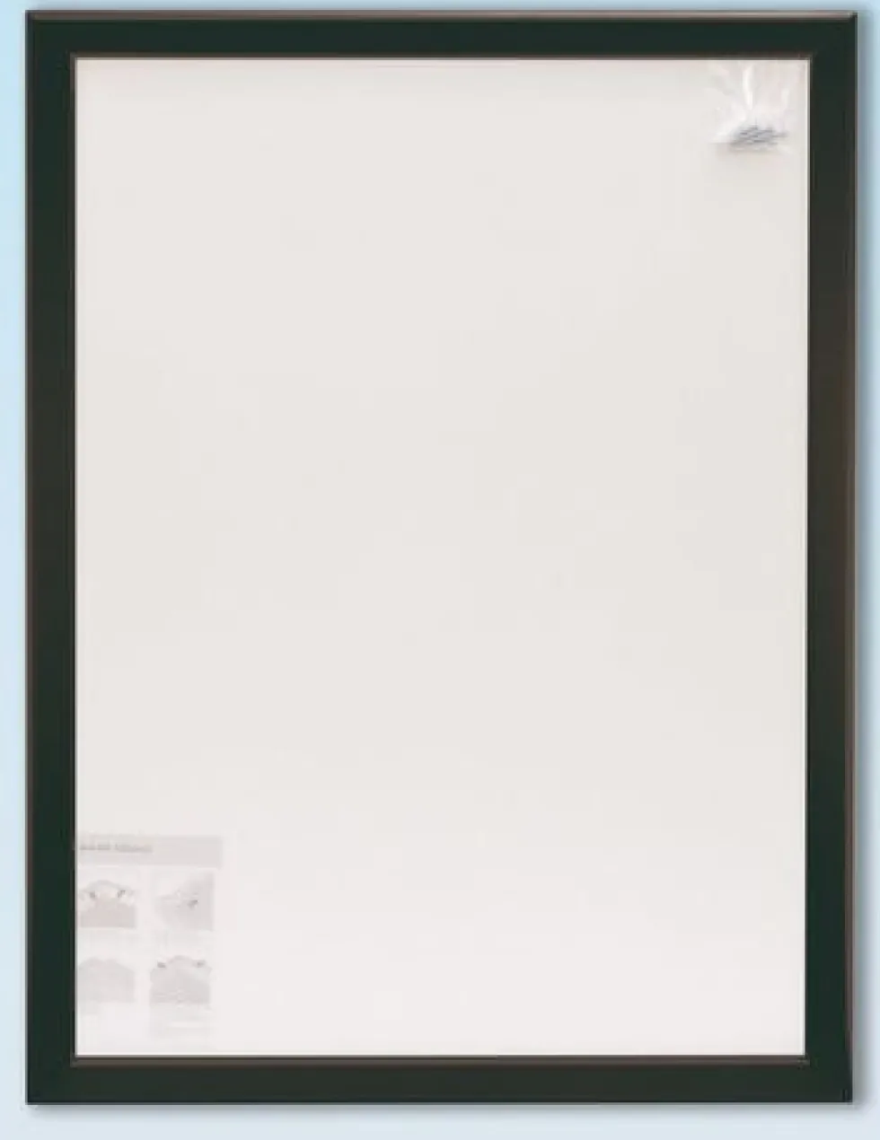 Väggram 50x70cm alu.profil 32mm svart