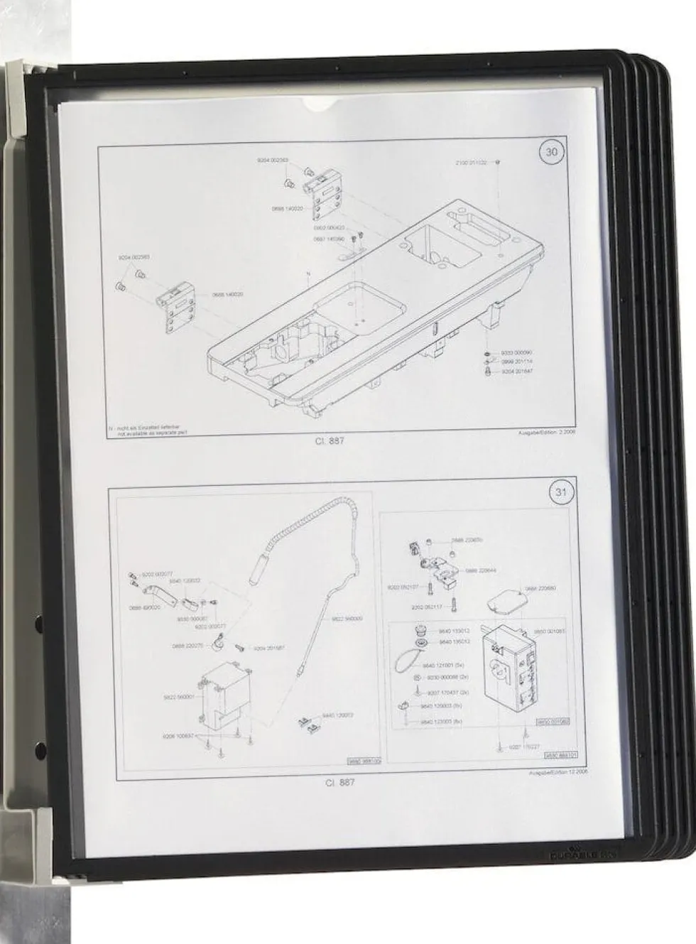 Väggställ VARIO Magnet, med 5 ramar
