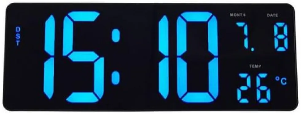 Väggur ALBA Hordgtl Ø38cm blå/svart
