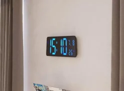 Väggur ALBA Hordgtl Ø38cm blå/svart