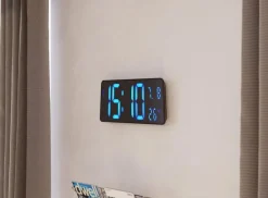 Väggur ALBA Hordgtl Ø38cm blå/svart