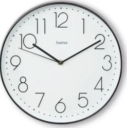 Väggur HAMA Corsica 30cm svart/vit