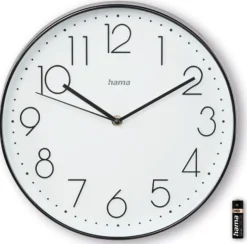 Väggur HAMA Corsica 30cm svart/vit