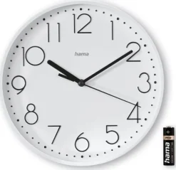 Väggur HAMA Salina 22cm vit