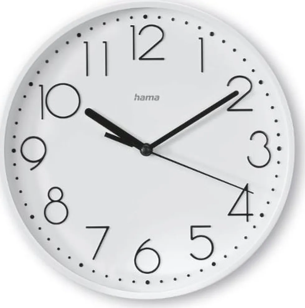 Väggur HAMA Salina 22cm vit