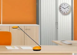 Väggur UNILUX Attraction 22cm grå