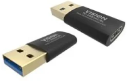 VISION Professional installation-grade USB-C to USB-A adapter