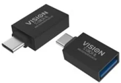 VISION Professional installation-grade USB-C to USB-A adapter