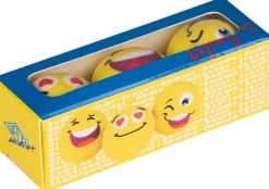 Viskelæder Smiley 3-pak