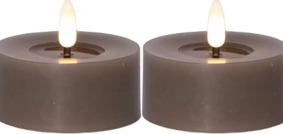 Värmeljus STAR T LED 7x5,5cm mullvad 2/f