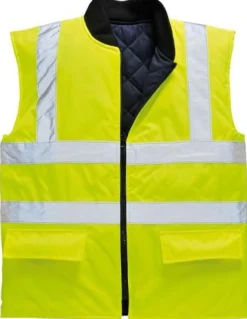 Väst fodrad PORTWEST S469 kl2 gul XS