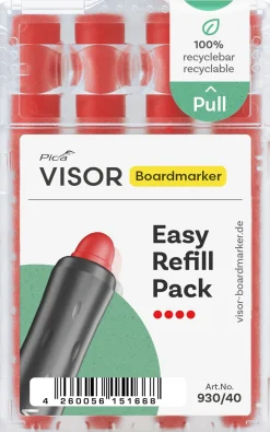 WB Marker refill Pica Visor Easy red (4)