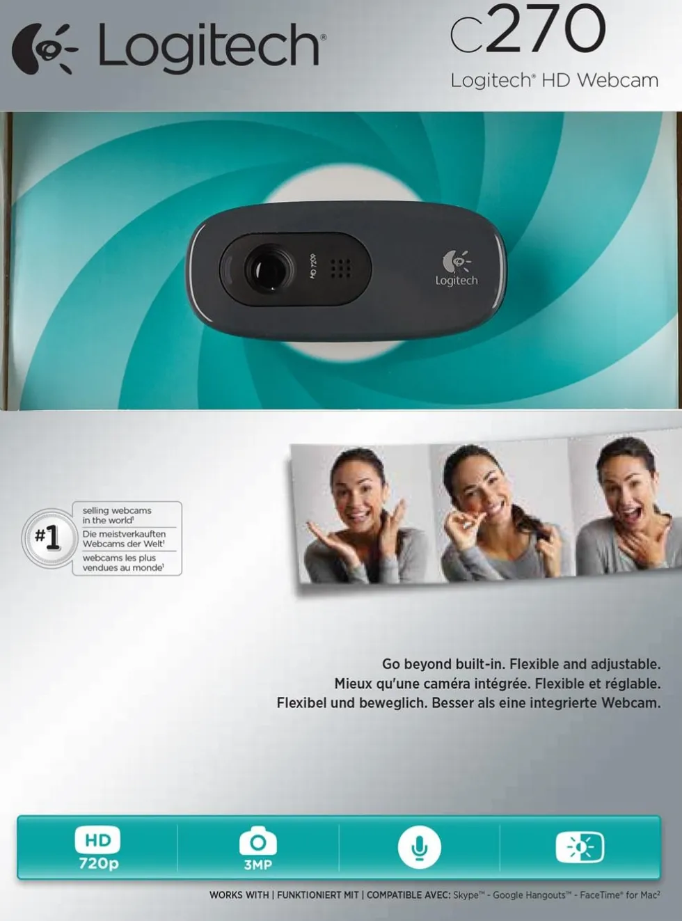 Webbkamera LOGITECH C270 HD