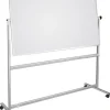 Whiteboard dubbelsidig emalj 150x120cm