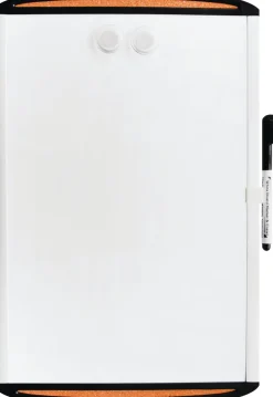 Whiteboard magnetisk 46x61cm med korkstrip