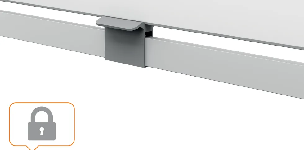 Whiteboard NOBO MoveMeet dubbelsidig
