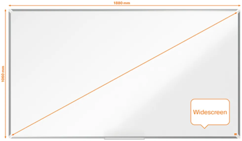 Whiteboard NOBO premium stål 85'