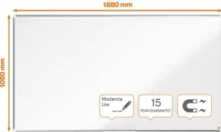 Whiteboard NOBO premium stål 85'