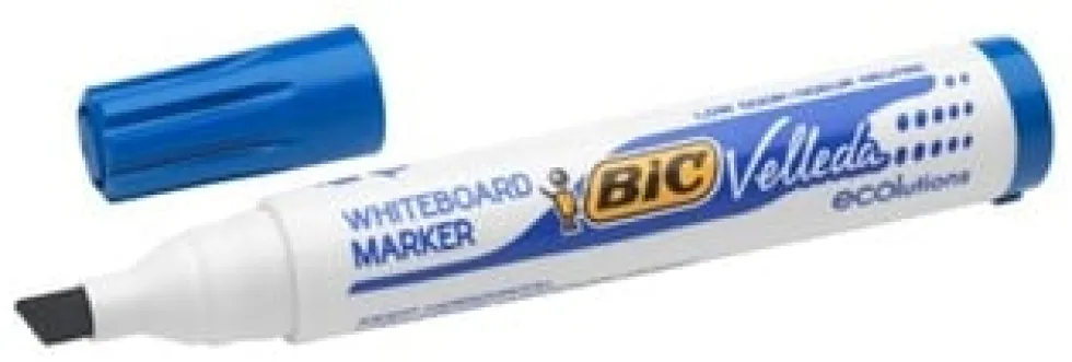 Whiteboardpenna BiC ECO 1751 blå, sned