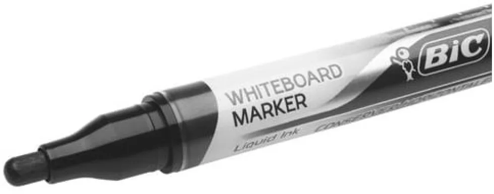 Whiteboardpenna BIC Velleda Liquid B12 svart, konisk