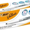 Whiteboardpenna BIC Velleda Svart, konisk, 1,4mm, 12st