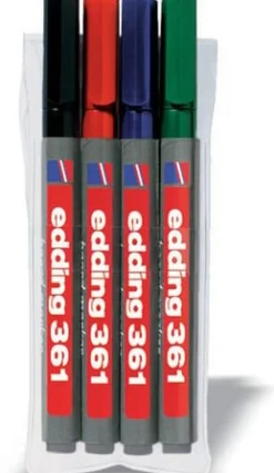 Whiteboardpenna EDDING 361 4 färger/fp