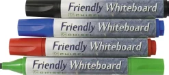 Whiteboardpenna FRIENDLY, 4 färger, sned, 4-set