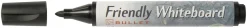 Whiteboardpenna FRIENDLY Svart, konisk, 10st