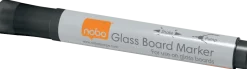 Whiteboardpenna NOBO glas svart 4/fp
