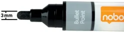 Whiteboardpenna NOBO Liq rund mix 10/fp