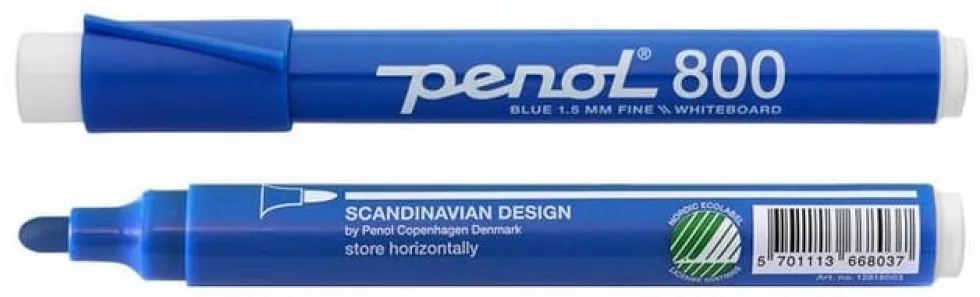 Whiteboardpenna PENOL 800 rund blå
