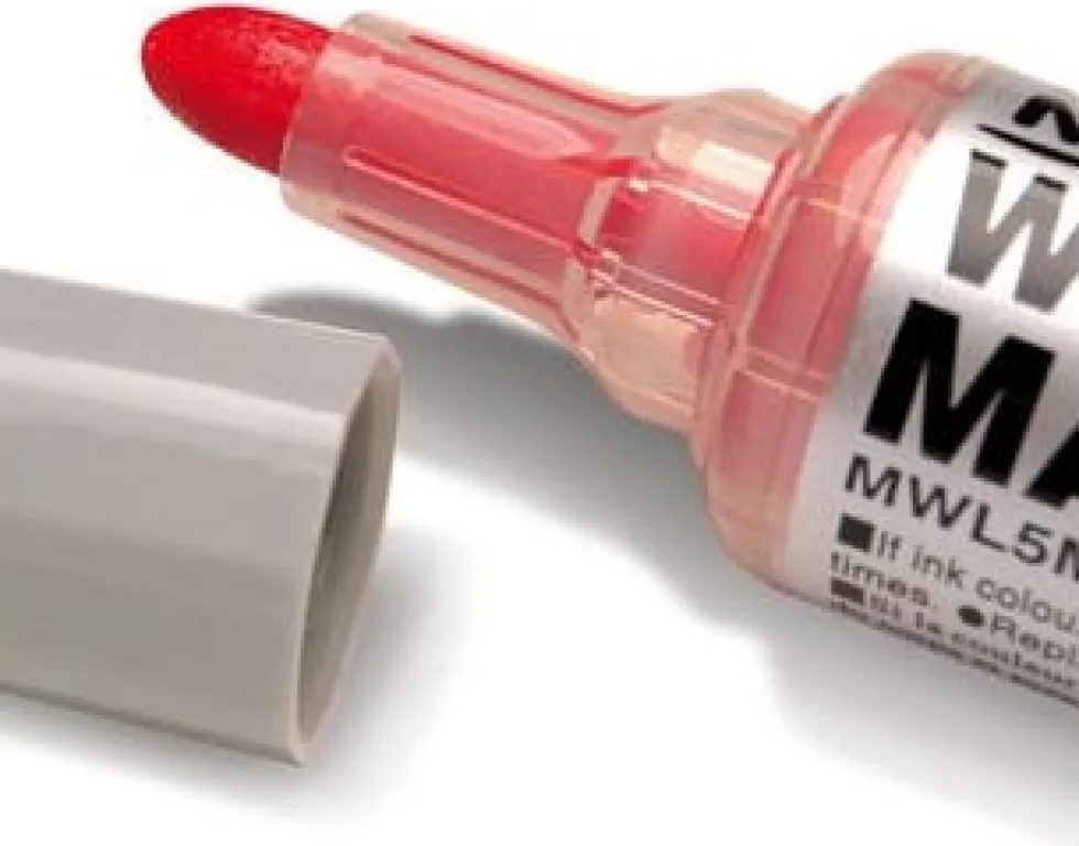 Whiteboardpenna PENTEL Maxiflo 2mm röd