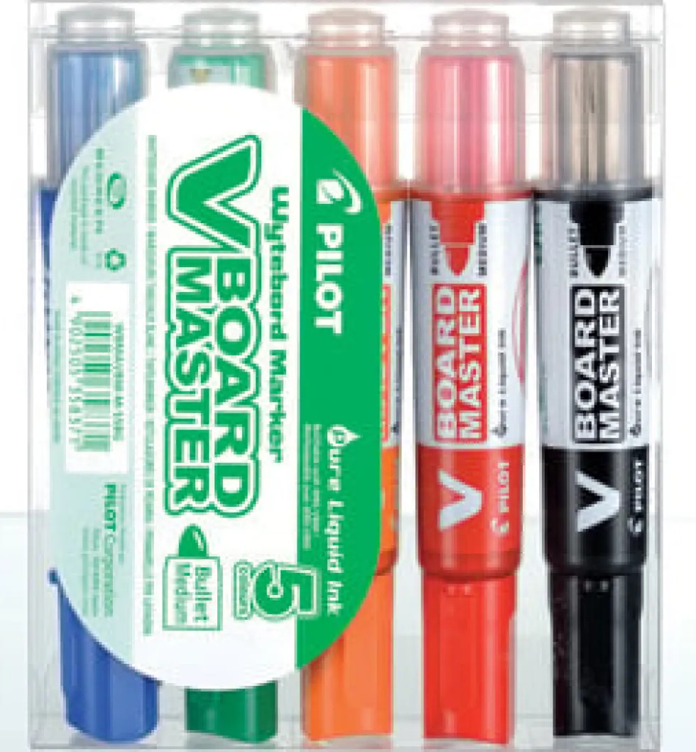 Whiteboardpenna PILOT V Board, konisk, 5/fp