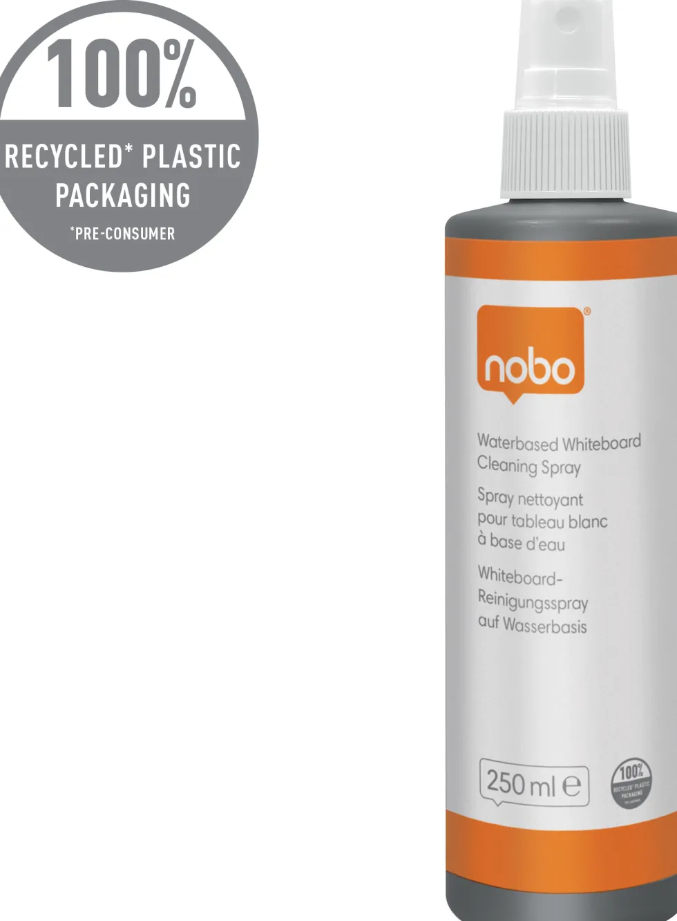 Whiteboardrengöring NOBO vattenb. 250ml