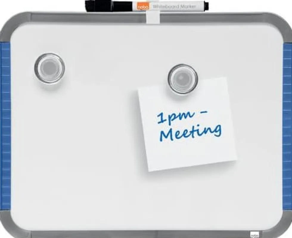 Whiteboard Slim NOBO vit 28x22cm
