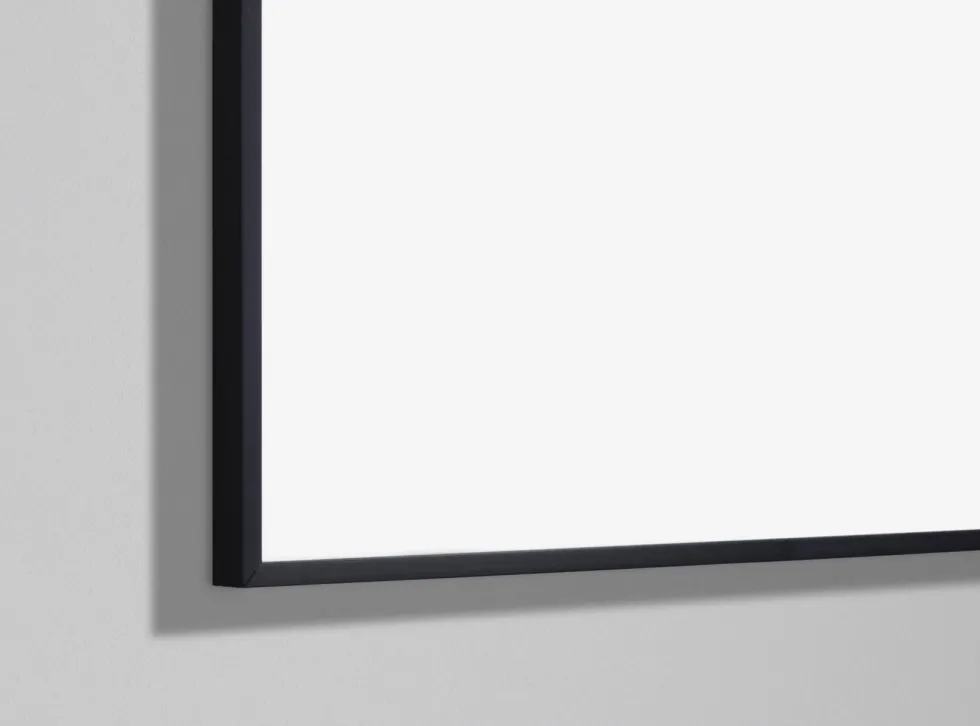 Whiteboardtavla Lintex One, Svart ram, 100x120cm (ståendes)