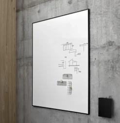 Whiteboardtavla Lintex One, Svart ram, 150x120cm