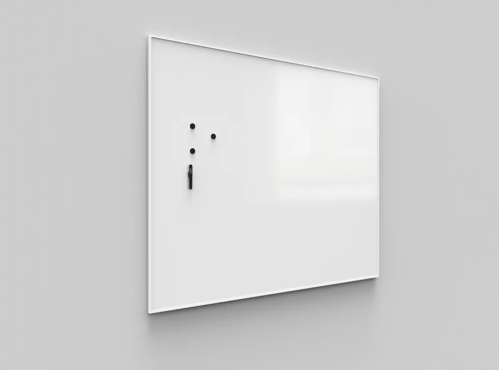 Whiteboardtavla Lintex One, Vit ram, 100x120cm (ståendes)