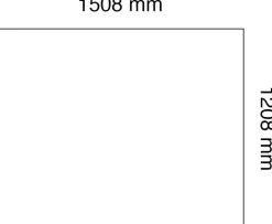 Whiteboardtavla Lintex Wood, 150x120cm