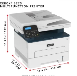 Xerox B225 - Multifunktionsskrivare - svartvit - laser