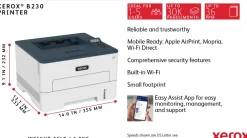 Xerox B230 - Skrivare - svartvit - laser - Legal/A4 - 600 x 600