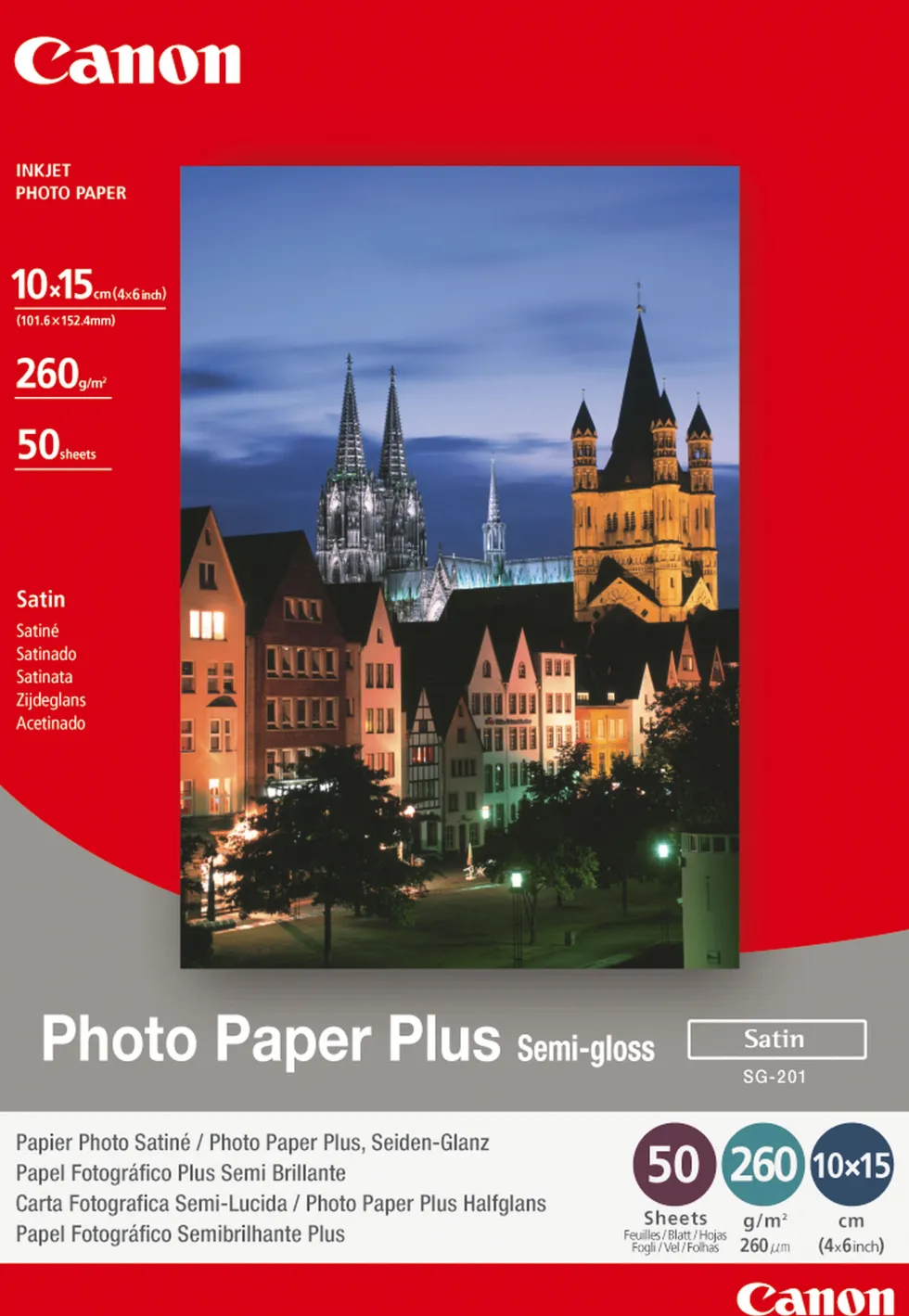 10x15 SG-201 Photo Plus Semi-gloss 260g (50)
