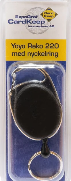 Yoyo Reko 220 med nyckelring svart
