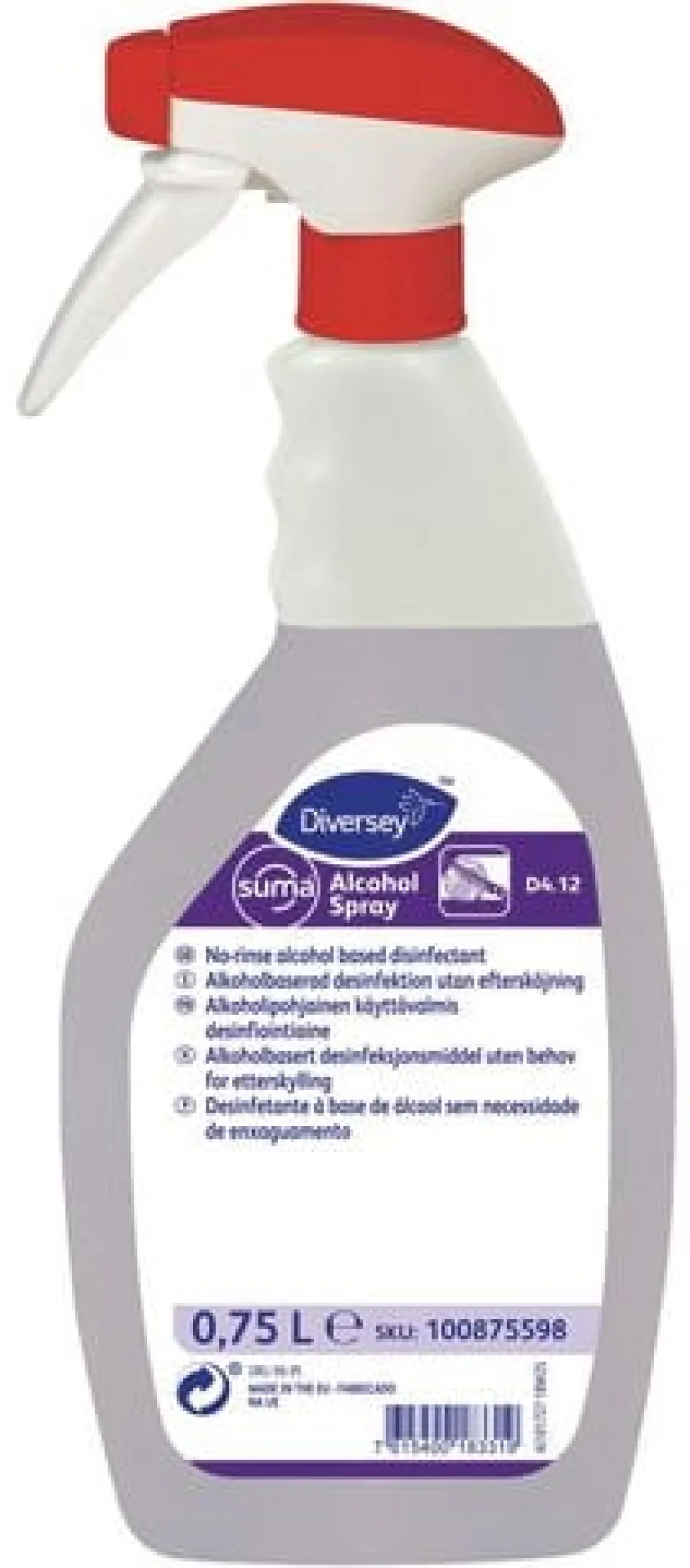 Ytdesinfektion SUMA D4 spray 750ml