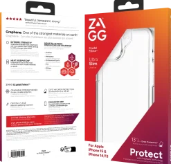 Zagg Crystal Palace - Baksidesskydd för mobiltelefon - klar