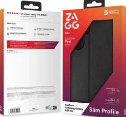 ZAGG Defence - Vikbart fodral för mobiltelefon - folio - svart