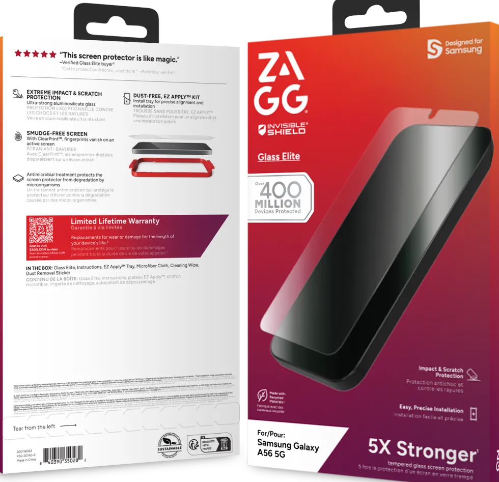 ZAGG InvisibleShield Glass Elite - Skärmskydd för mobiltelefon