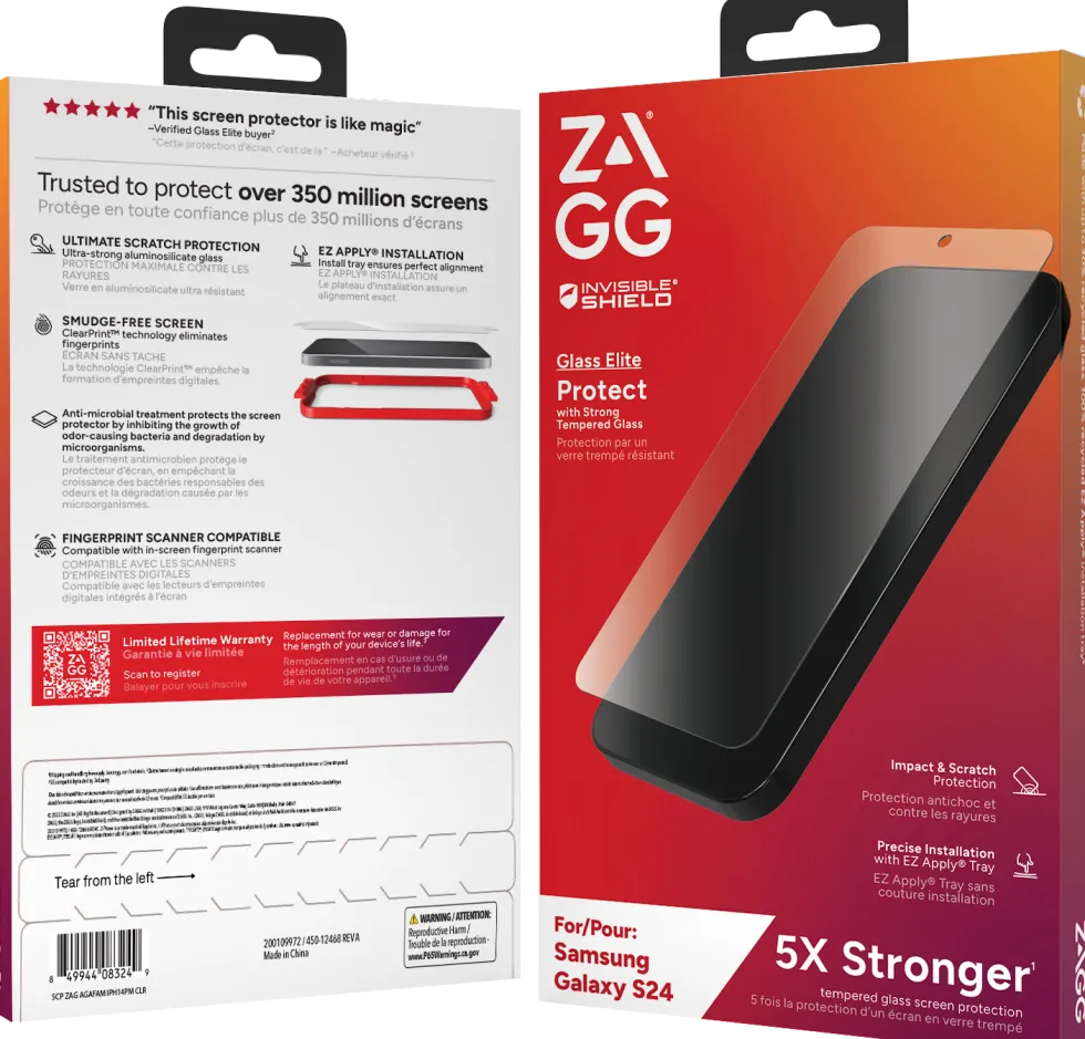ZAGG InvisibleShield Glass Elite - Skärmskydd för mobiltelefon