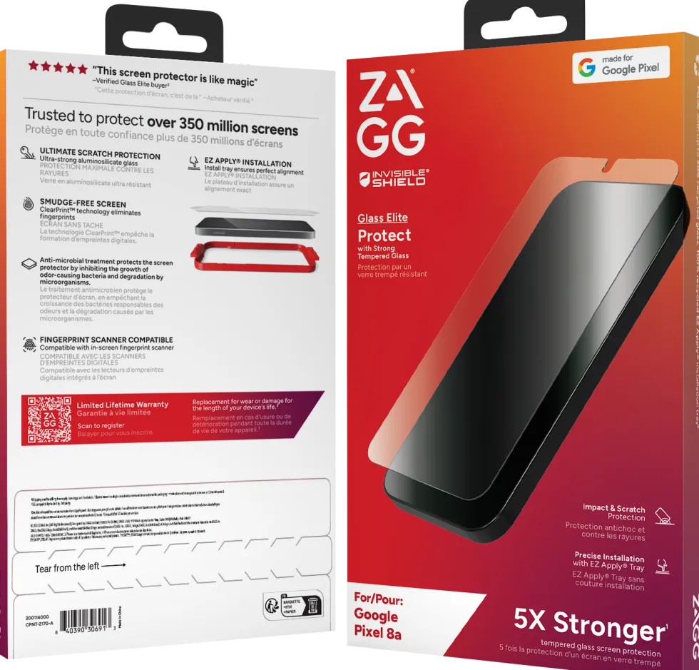 ZAGG InvisibleShield Glass Elite - Skärmskydd för mobiltelefon